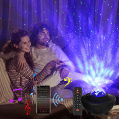 LED Bluetooth Glaxy Music Projector Light