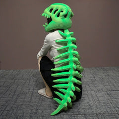 Skeleton Head Plush Hat Costume