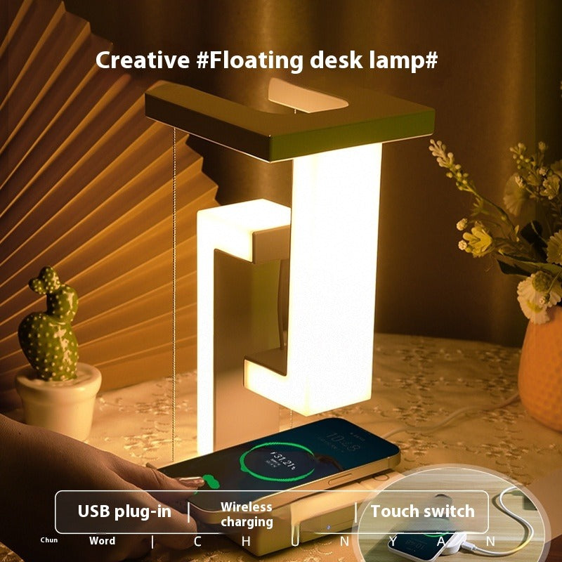 Table Lamp with Wireless Charging