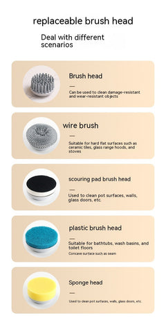 Wireless Charging Handheld Electric Dish Brush