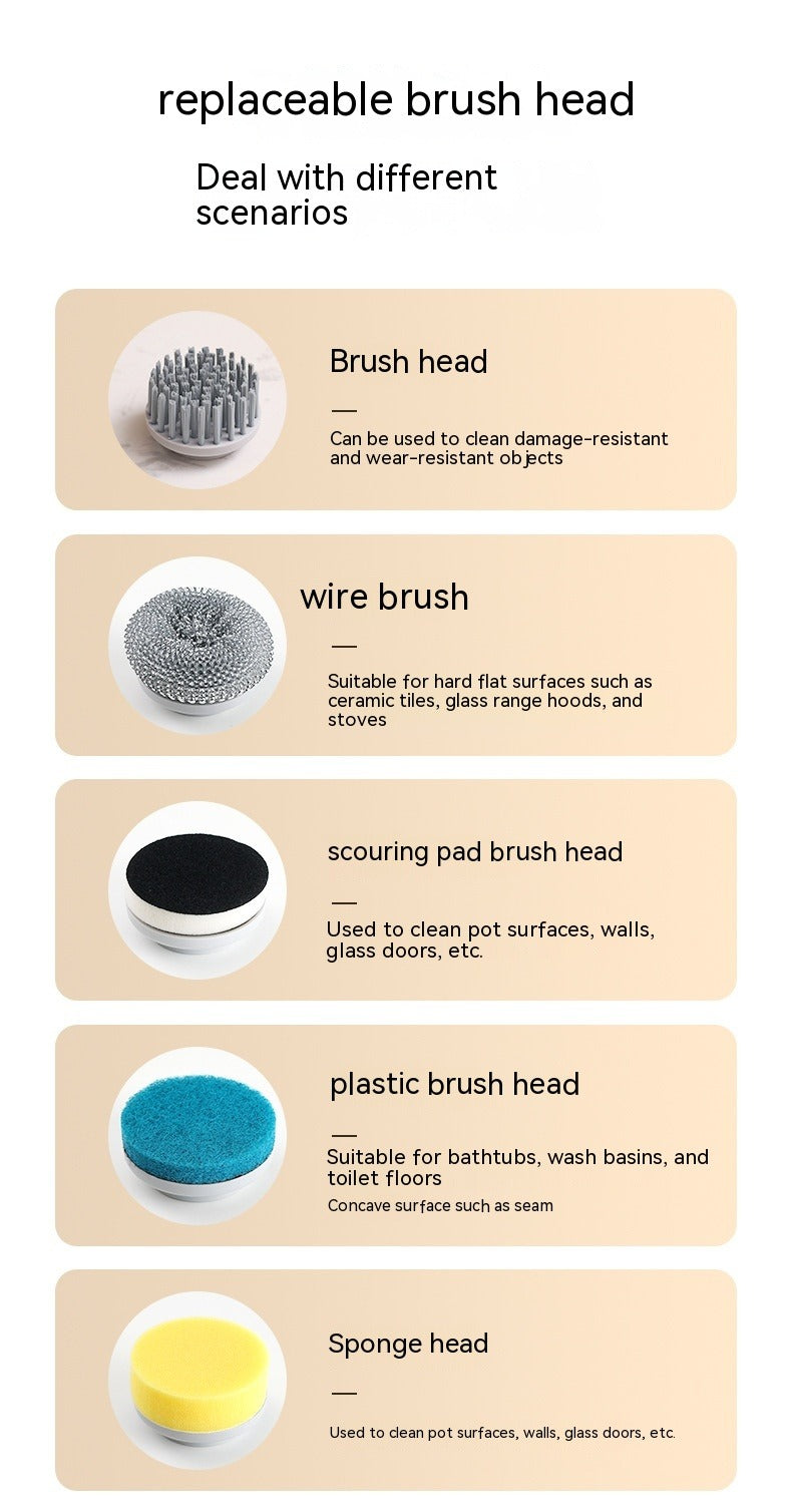 Wireless Charging Handheld Electric Dish Brush