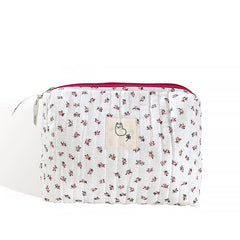 Korean Quilted Makeup Bag for Women - Cosmetic Pouch