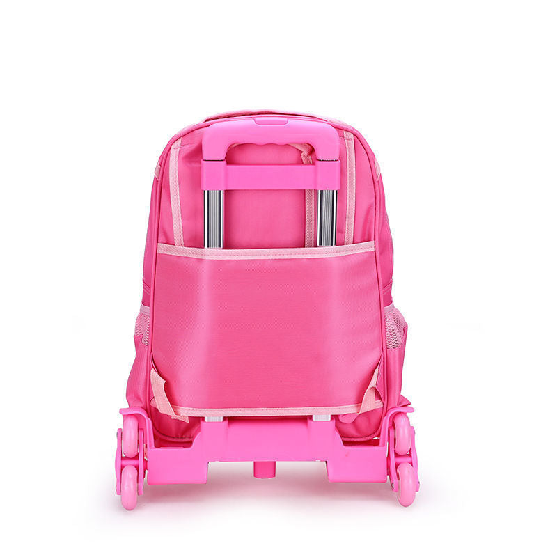 Aluminum Alloy Folding Backpack Trolley with Wheels