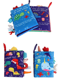 Soft Fabric Baby Rattles Cloth Book