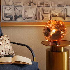 Creative Lava Stone Glass Table Lamp for Bedroom Decor