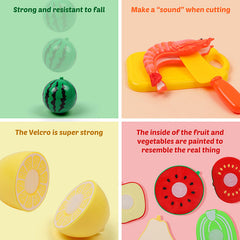 Children's Kitchen Toy Set - Vegetable and Fruit Puzzle