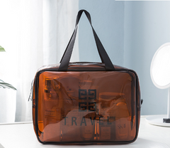 Transparent PVC Makeup Bag - Large Capacity Travel Tote