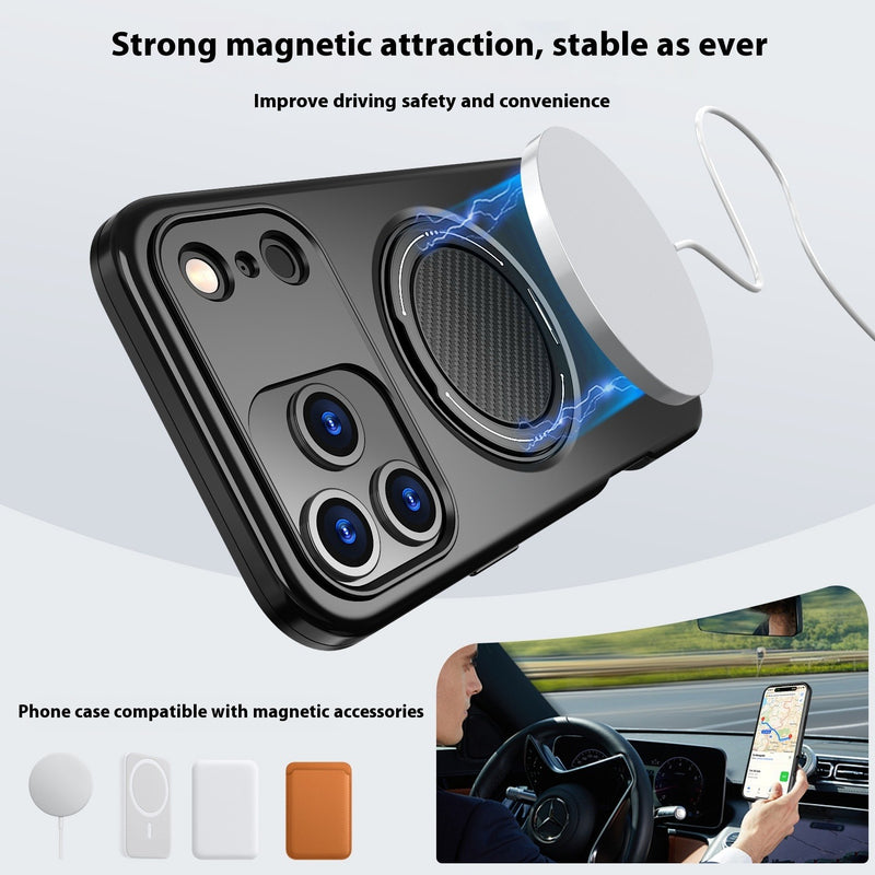 Rotating Magnetic Phone Case with Bracket for iPhone Models
