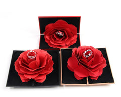 Rotating Rose Ring Gift Box
