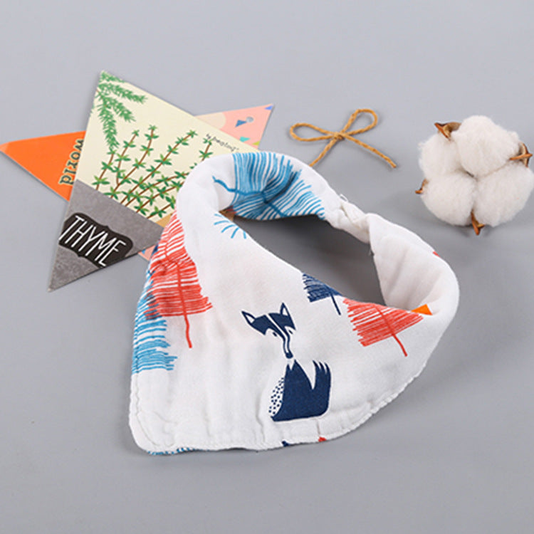 Cartoon Triangle Towel for Babies - Soft and Printed