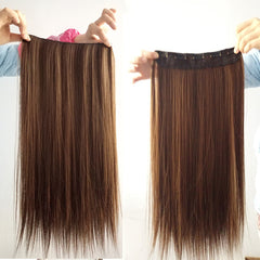 Seamless Clip-In Straight Hair Extension Piece