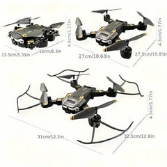 Foldable Quadcopter Mini Drone With Dual Cameras