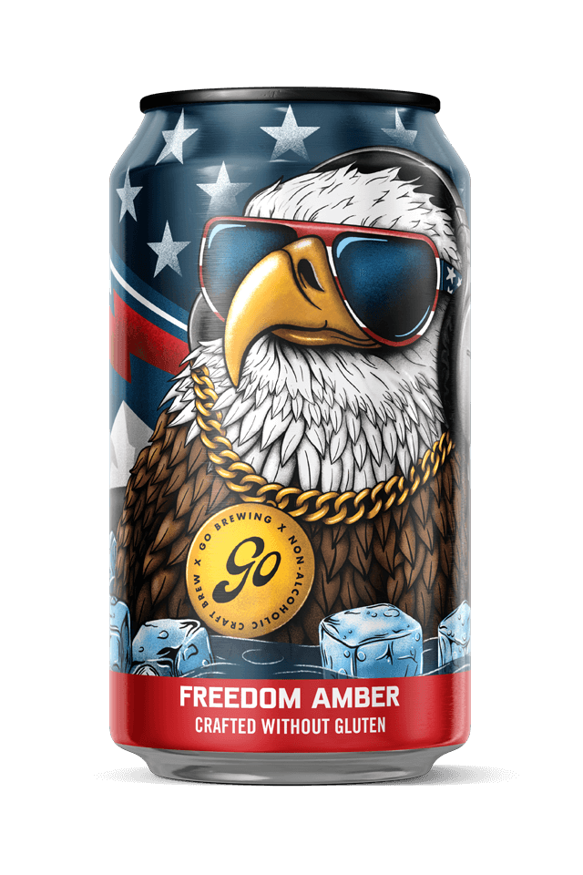 Freedom Amber – Non-Alcoholic Amber Ale, Gluten-Free