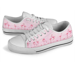 Pink Flamingo Low Top Shoes