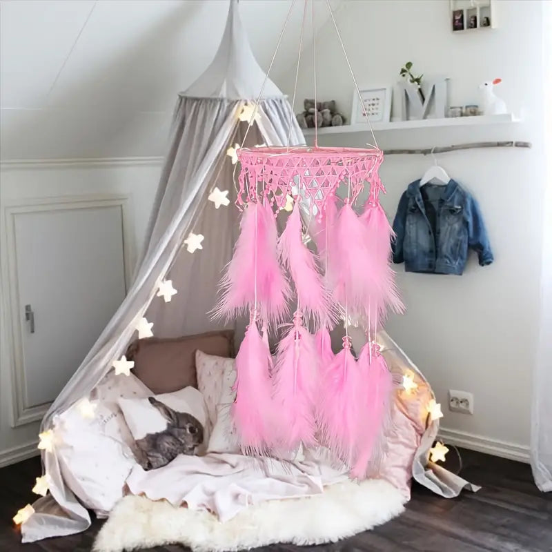 Creative Dream Catcher Night Light Hanging Ornament