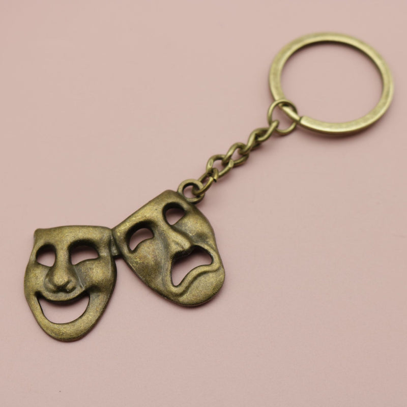 Minimalist Mask Pendant Keychain by Xiyin Temu