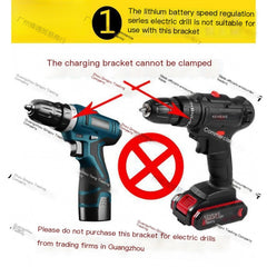 Square Hole Drill Fixture for Electric Drill and Woodworking