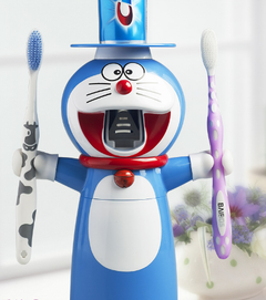 Minions Toothbrush Holder and Toothpaste Dispenser Set