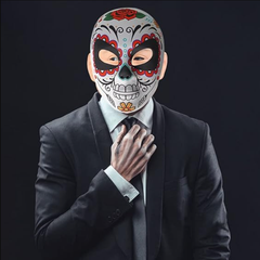 Halloween Day of the Dead Makeup Mask for Performances