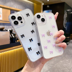 Epoxy Glitter Bow iPhone Case