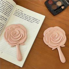 Portable Mini Rose Flower Makeup Mirror for Students