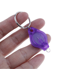 LED Keychain Light - No-Screw Plastic Design