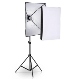Universal Softbox Lighting Kit – 50x70CM, 2M Tripod, 85W Mushroom Light