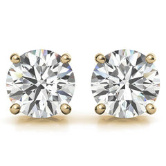 5.00 CTW AGI Certified Lab Grown Round Diamond Stud Earrings – G/VS in 14K White or Yellow Gold