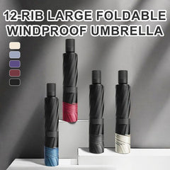 12 Bone Folding Thick Sunshade Umbrella