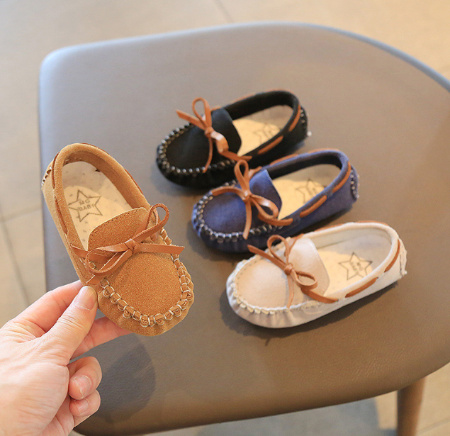 Baby Butterfly Knot Loafers for Kids (One Pair)