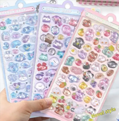 Cartoon 3D Relief Stickers