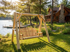 Handcrafted Patio Wooden Swing