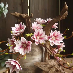Elegant PU Magnolia Faux Flowers for Home Decor