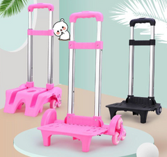 Aluminum Alloy Folding Backpack Trolley with Wheels