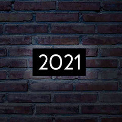 Metal Backlit Address Plaque – Custom LED House Address Sign