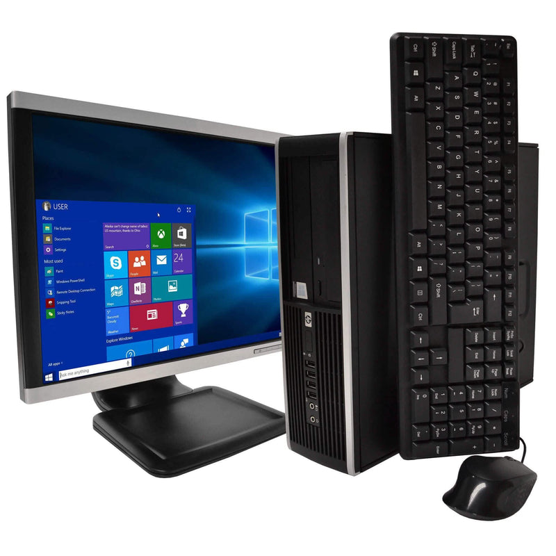 HP Compaq Elite 8100 Desktop Computer PC + 19