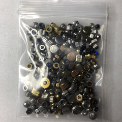 Watch Accessories Mixed Steel End Caps in Various Sizes (100pcs)