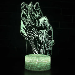 3D Naruto and Sasuke LED Night Light Table Lamp
