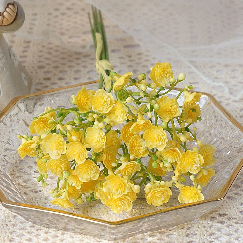 Spring Colorful Fake Flowers with Stars for Home Decor