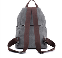 College Style Canvas Backpack and Tote Bag