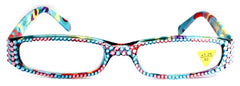 Elsa, (Bling) Reading Glasses women W (Full Crystal) (Rose, Aquamarine Blue) Genuine European Crystals  1.50 .. +3 NY Fifth Avenue