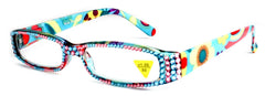 Elsa, (Bling) Reading Glasses women W (Full Crystal) (Rose, Aquamarine Blue) Genuine European Crystals  1.50 .. +3 NY Fifth Avenue