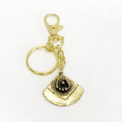 Softball Keychain, Softball Player Gift, Softball Team Gift, Gold Keychain, Ball and Glove Keychain, Ball and Mitt, Softball Field Keychain