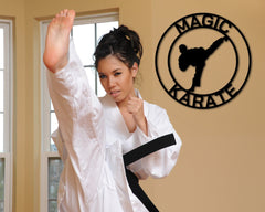 Martial Arts Sign, Karate Metal Sign, MMA Gym Sign, Brazilian Jiu-Jitsu, Judo, Karate Dojo Decor, Taekwondo Custom Sign
