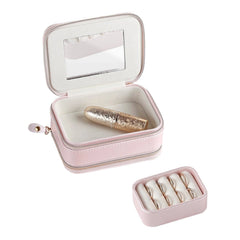 Mrs. Last Name Est Year Jewelry Box Personalized Date Wedding Jewelry Case Bridal Shower Gift Honeymoon Gift Customized Gift Bridesmaid Gift