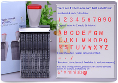 Multi-Use Rotary Stamp with Adjustable Dates and Symbols