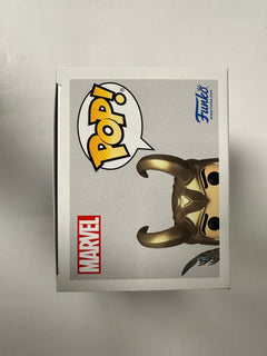 Funko Pop! Marvel Loki With Scepter #985 Avengers Glow In Dark EE 2022 Exclusive