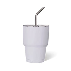 3oz DIY Blank Sublimation shot glass Tumbler double insulated with stainless straw