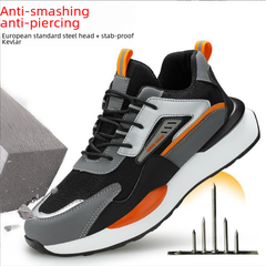 Men's Steel Toe Safety Shoes - Lightweight & Breathable