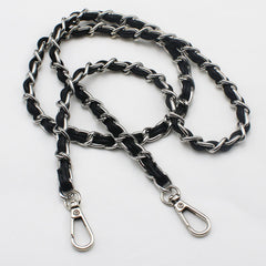 Small Xiangfeng PU Leather Bag Chain in Gold/Silver/Black